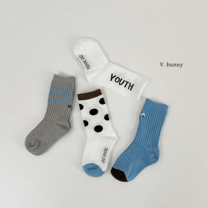 V Bunny - Korean Children Fashion - #fashionkids - Youth Socks Set