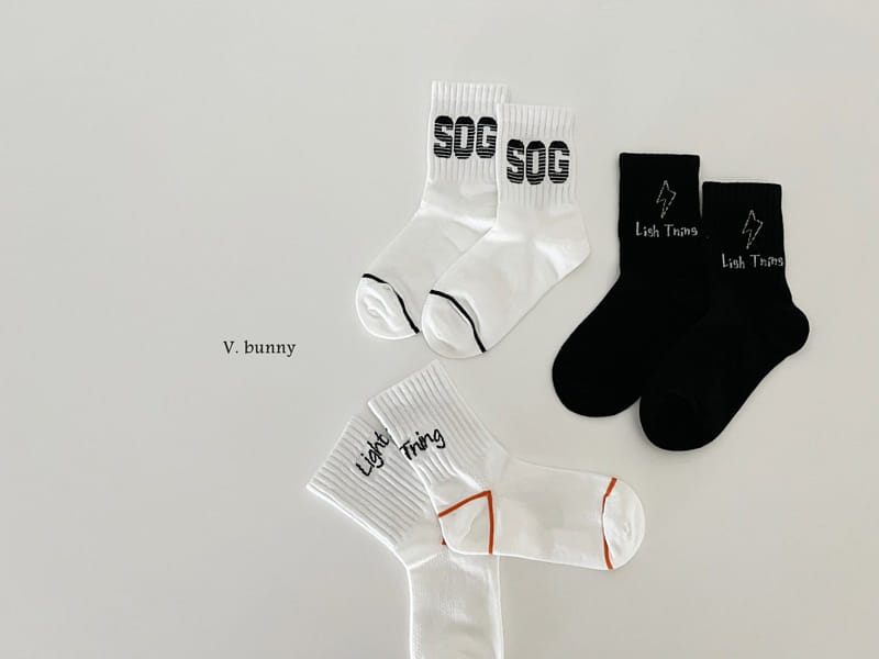 V Bunny - Korean Children Fashion - #fashionkids - Lightning Socks Set - 8