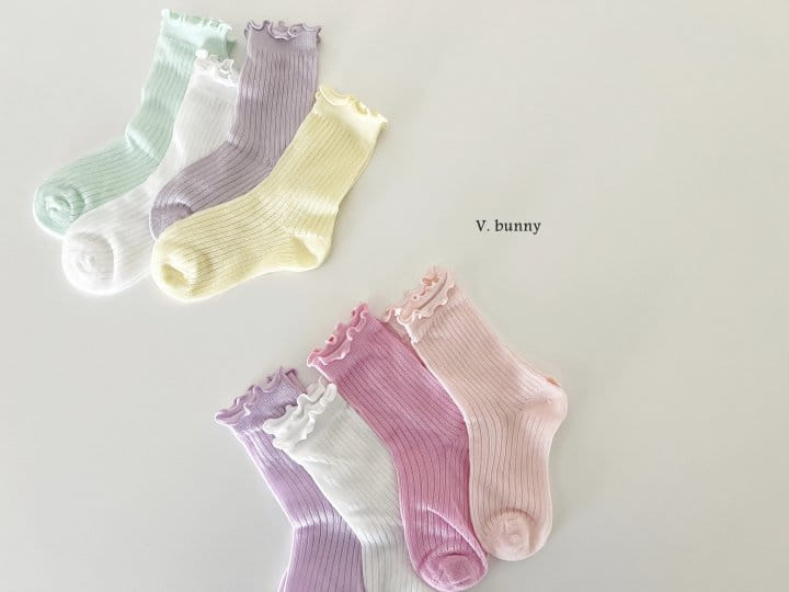 V Bunny - Korean Children Fashion - #fashionkids - Macarron Socks Set - 10