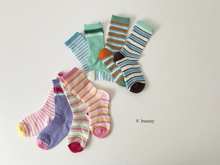 V Bunny - Korean Children Fashion - #fashionkids - Sadan Socks Set - 9