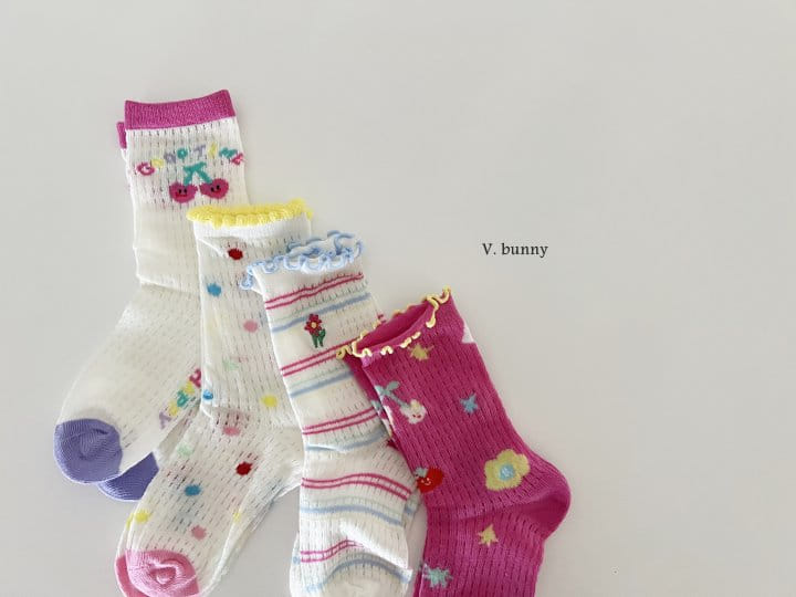 V Bunny - Korean Children Fashion - #fashionkids - Yomi Socks Set - 7