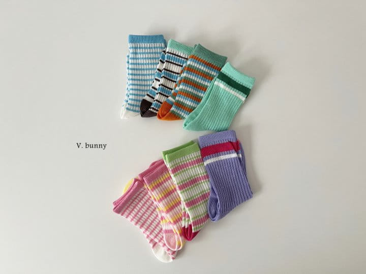 V Bunny - Korean Children Fashion - #kidsshorts - Sadan Socks Set - 10