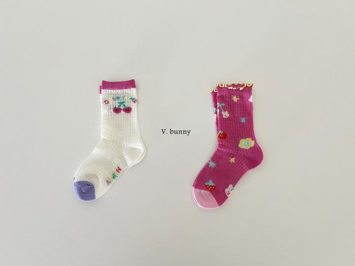 V Bunny - Korean Children Fashion - #kidsshorts - Yomi Socks Set - 8