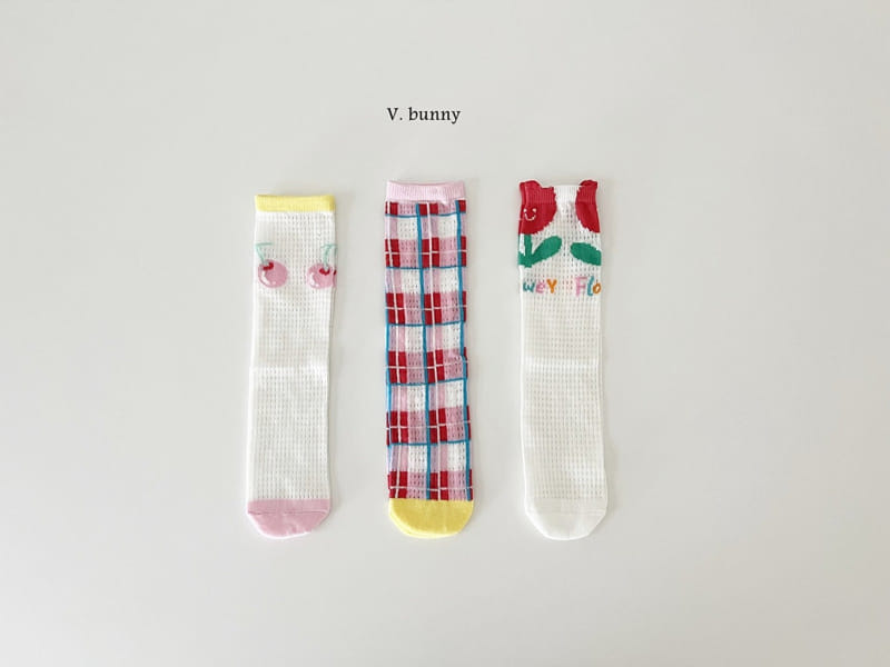 V Bunny - Korean Children Fashion - #kidsstore - Ploy Socks Set