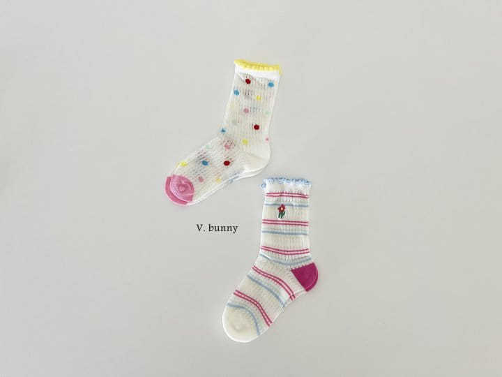 V Bunny - Korean Children Fashion - #kidsstore - Yomi Socks Set - 9