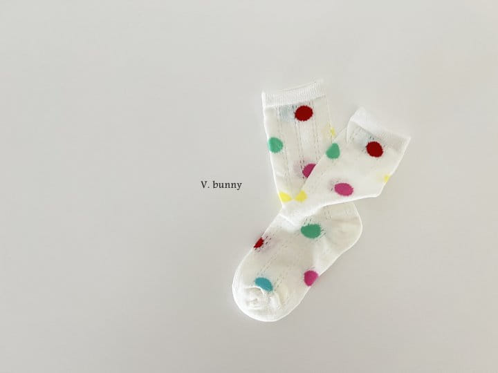 V Bunny - Korean Children Fashion - #kidsstore - Happy Dot Socks Set - 6