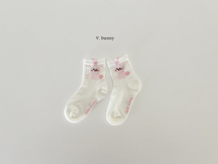 V Bunny - Korean Children Fashion - #kidsstore - Simple Socks Set - 5