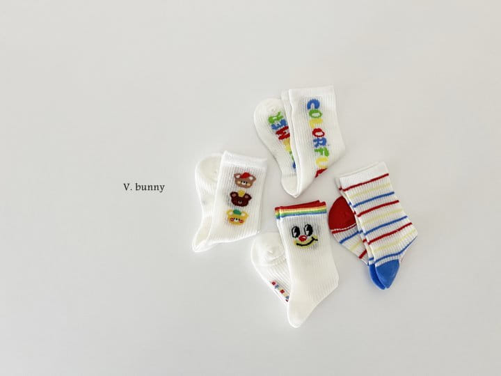 V Bunny - Korean Children Fashion - #kidzfashiontrend - Three Bear Socks Set - 3