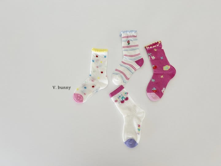 V Bunny - Korean Children Fashion - #kidzfashiontrend - Yomi Socks Set - 10