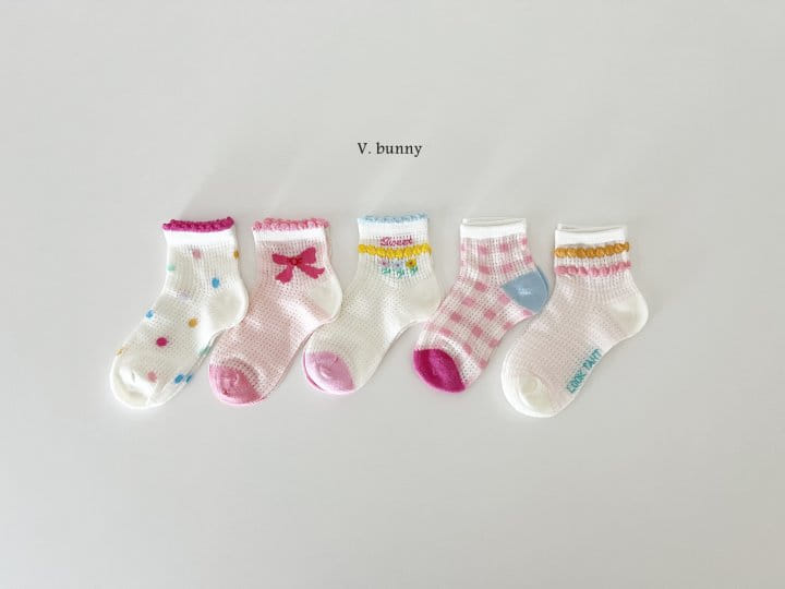V Bunny - Korean Children Fashion - #kidzfashiontrend - Sweet Socks Set