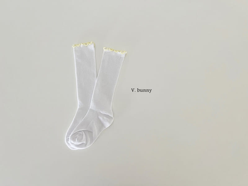 V Bunny - Korean Children Fashion - #littlefashionista - Frill Long Socks Set - 3
