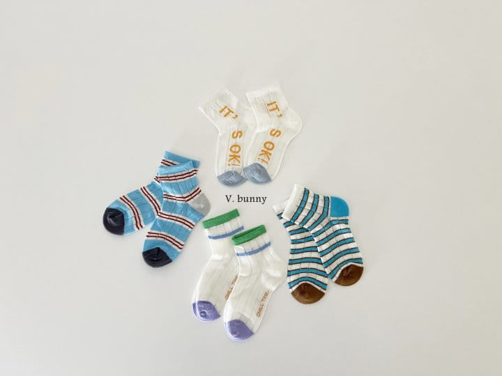 V Bunny - Korean Children Fashion - #littlefashionista - It's Socks Set - 11