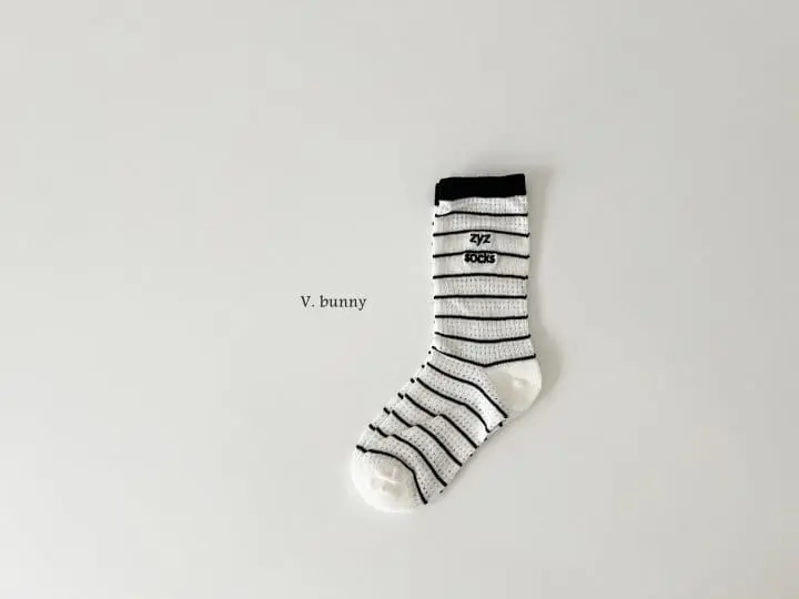 V Bunny - Korean Children Fashion - #Kfashion4kids - Yes No Socks Set - 4