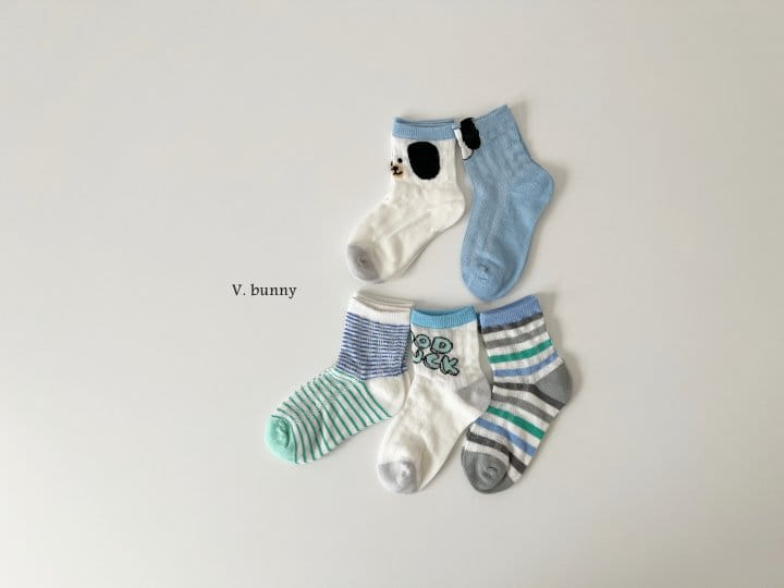 V Bunny - Korean Children Fashion - #littlefashionista - Gook Luck Socks Set