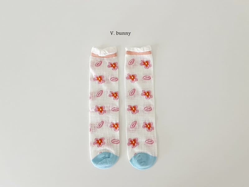 V Bunny - Korean Children Fashion - #magicofchildhood - One Flower Socks Set - 7