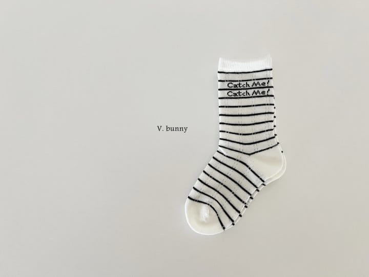 V Bunny - Korean Children Fashion - #littlefashionista - Catch Socks Set - 4