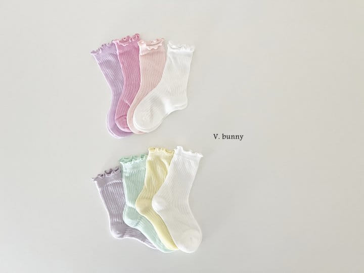 V Bunny - Korean Children Fashion - #magicofchildhood - Macarron Socks Set - 2