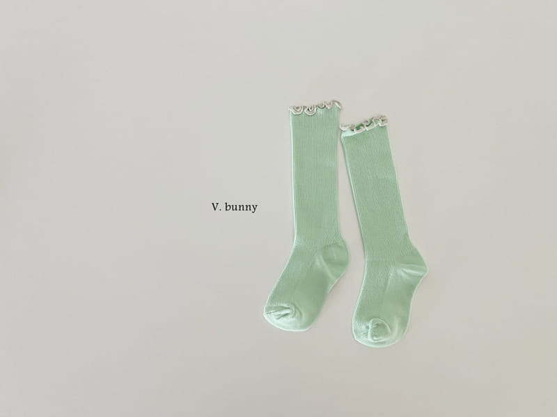 V Bunny - Korean Children Fashion - #minifashionista - Frill Long Socks Set - 5