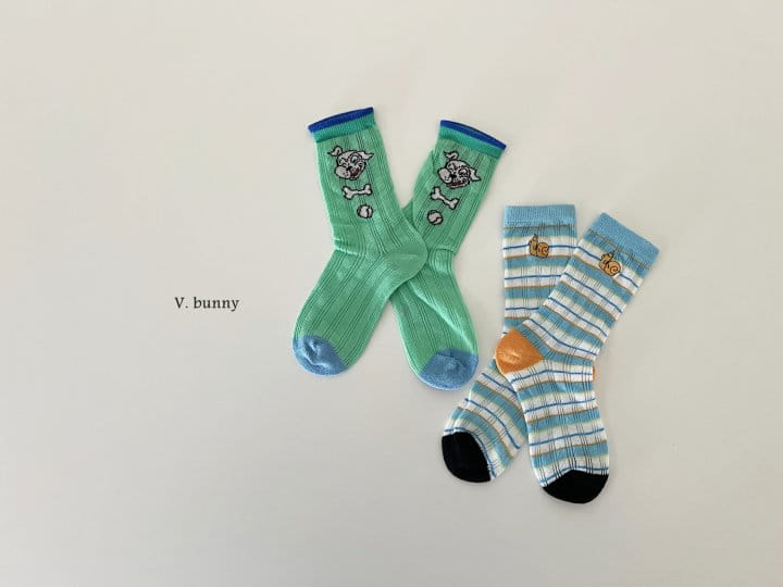 V Bunny - Korean Children Fashion - #minifashionista - Snail Socks Set - 11