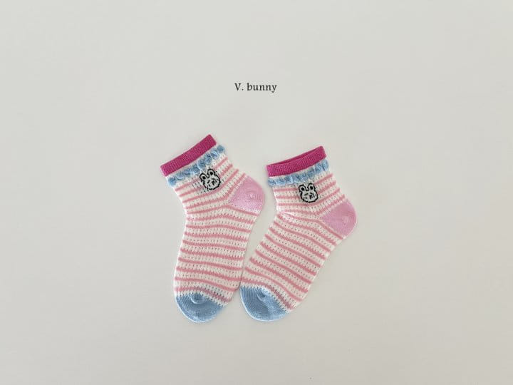 V Bunny - Korean Children Fashion - #minifashionista - Ribbon Star Socks Set - 7