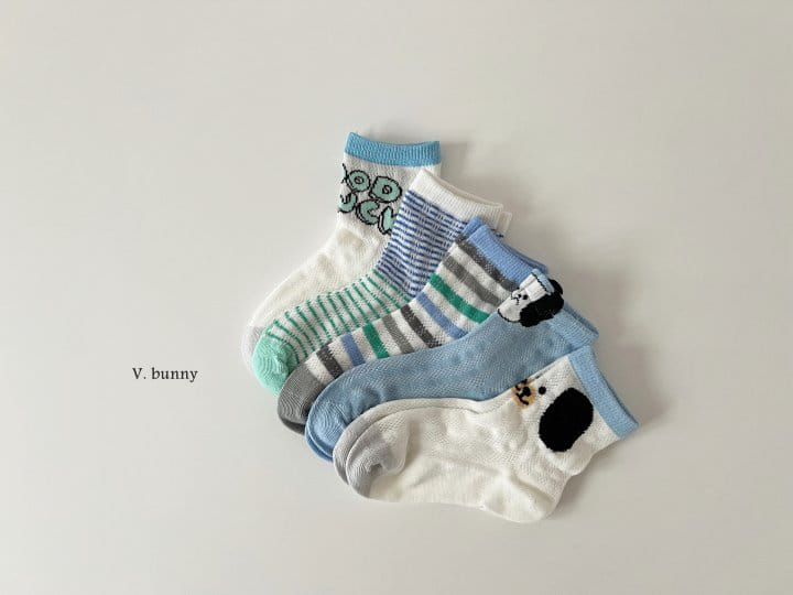 V Bunny - Korean Children Fashion - #minifashionista - Gook Luck Socks Set - 3