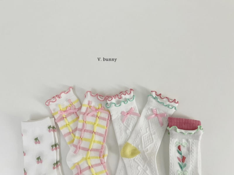 V Bunny - Korean Children Fashion - #prettylittlegirls - Pring Pring Socks Set - 3