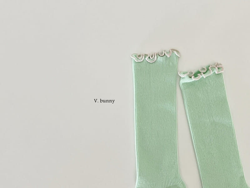 V Bunny - Korean Children Fashion - #prettylittlegirls - Frill Long Socks Set - 6