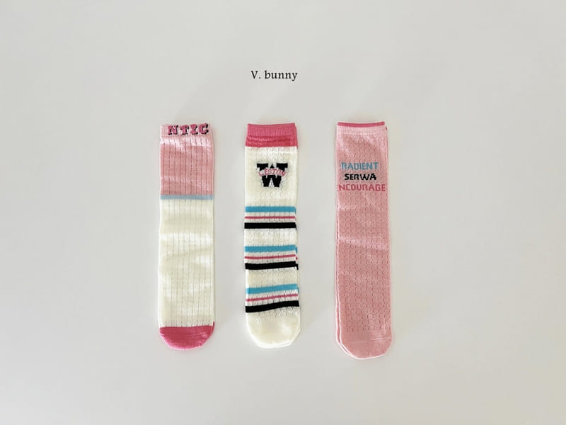 V Bunny - Korean Children Fashion - #prettylittlegirls - Restone Socks Set