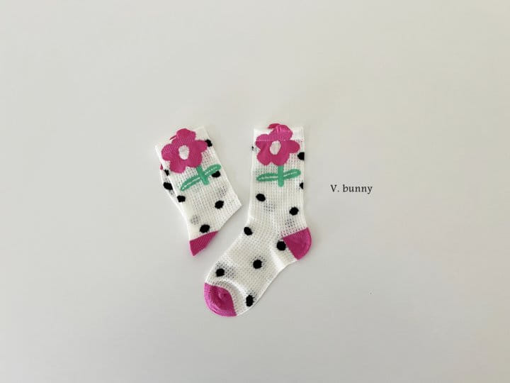 V Bunny - Korean Children Fashion - #prettylittlegirls - Round Eyes Socks Set - 5