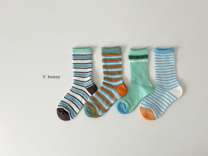 V Bunny - Korean Children Fashion - #prettylittlegirls - Sadan Socks Set - 3