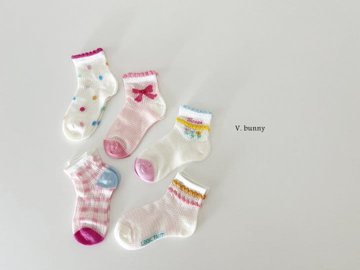 V Bunny - Korean Children Fashion - #stylishchildhood - Sweet Socks Set - 9