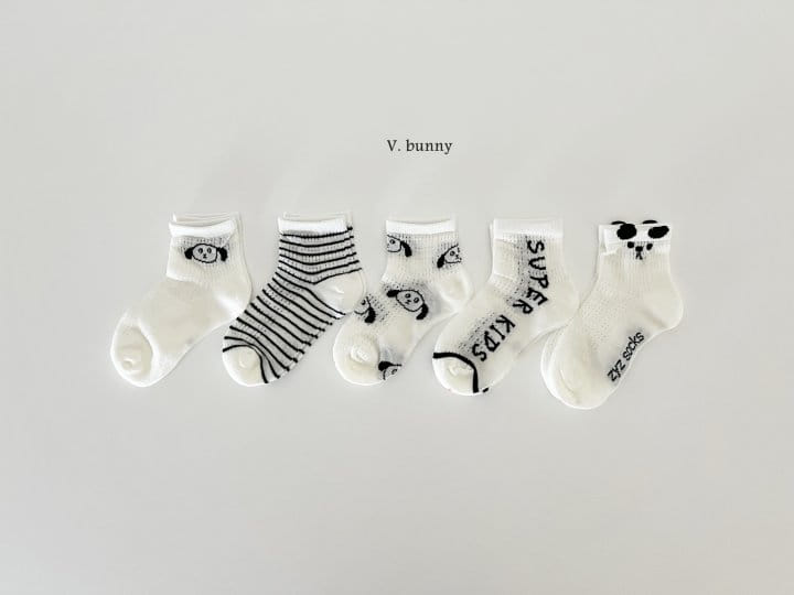 V Bunny - Korean Children Fashion - #stylishchildhood - Super Socks Set