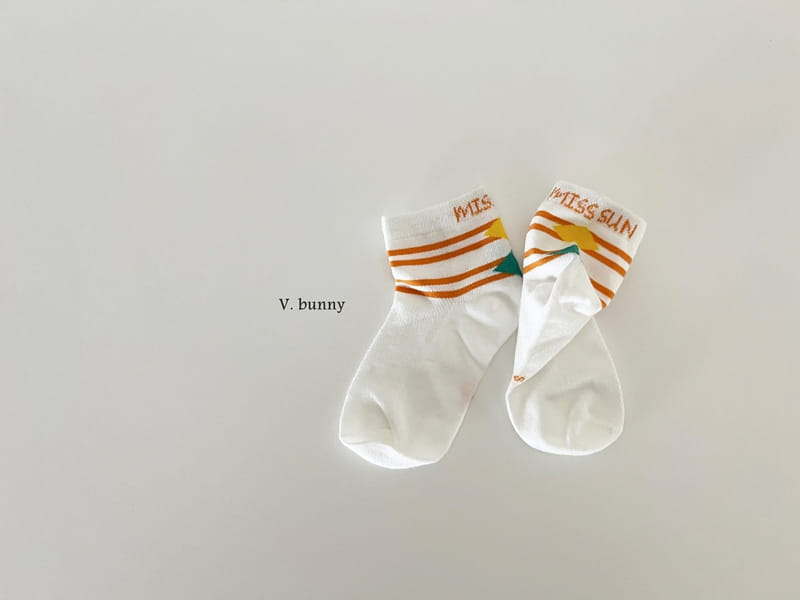 V Bunny - Korean Children Fashion - #todddlerfashion - Midan Socks Set - 3