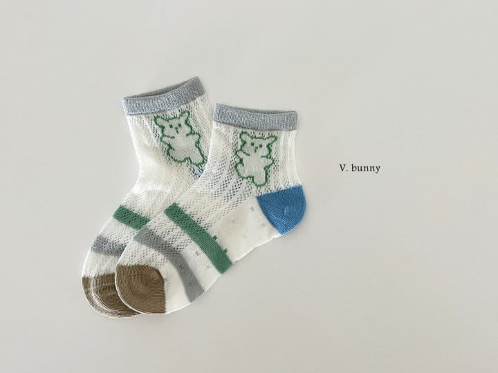 V Bunny - Korean Children Fashion - #todddlerfashion - Good Dream Socks Set - 6