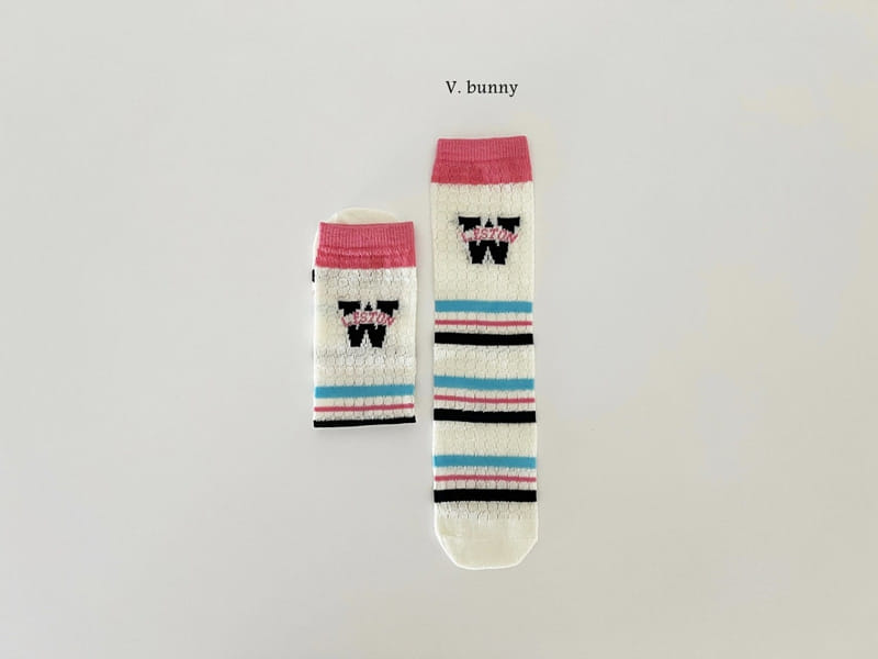 V Bunny - Korean Children Fashion - #toddlerclothing - Restone Socks Set - 3