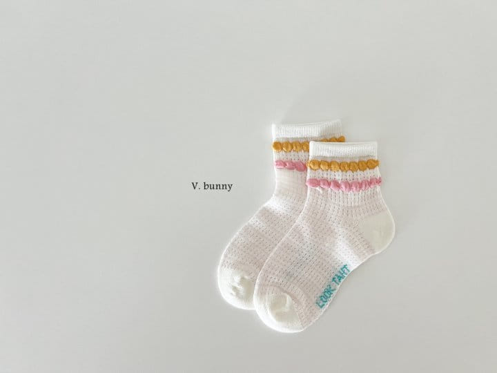 V Bunny - Korean Children Fashion - #toddlerclothing - Sweet Socks Set - 8