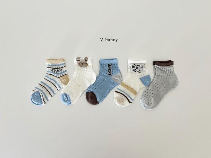 V Bunny - Korean Children Fashion - #toddlerclothing - Before Socks Set