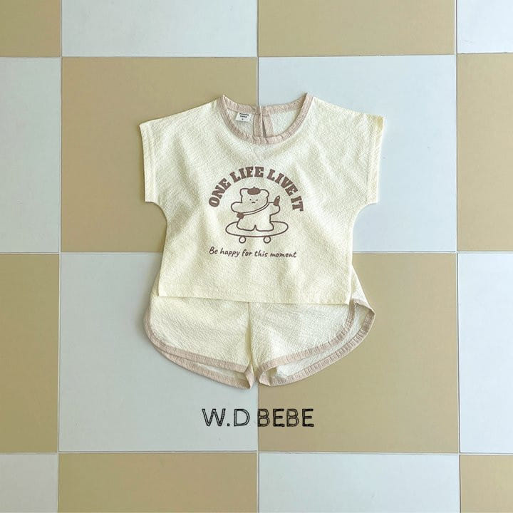 Woodie - Korean Baby Fashion - #babyboutique - Skater Top Bottom Set - 8