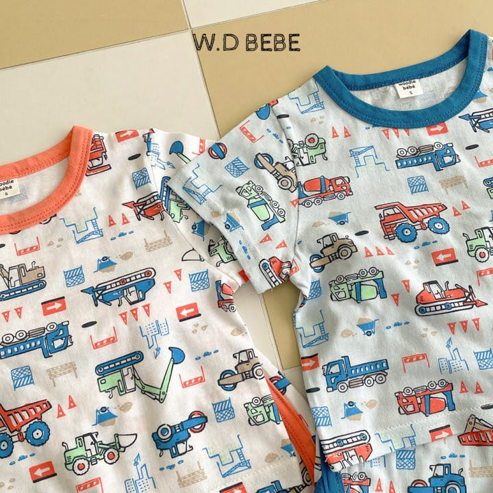 Woodie - Korean Baby Fashion - #smilingbaby - Vroom Top Bottom Set - 4