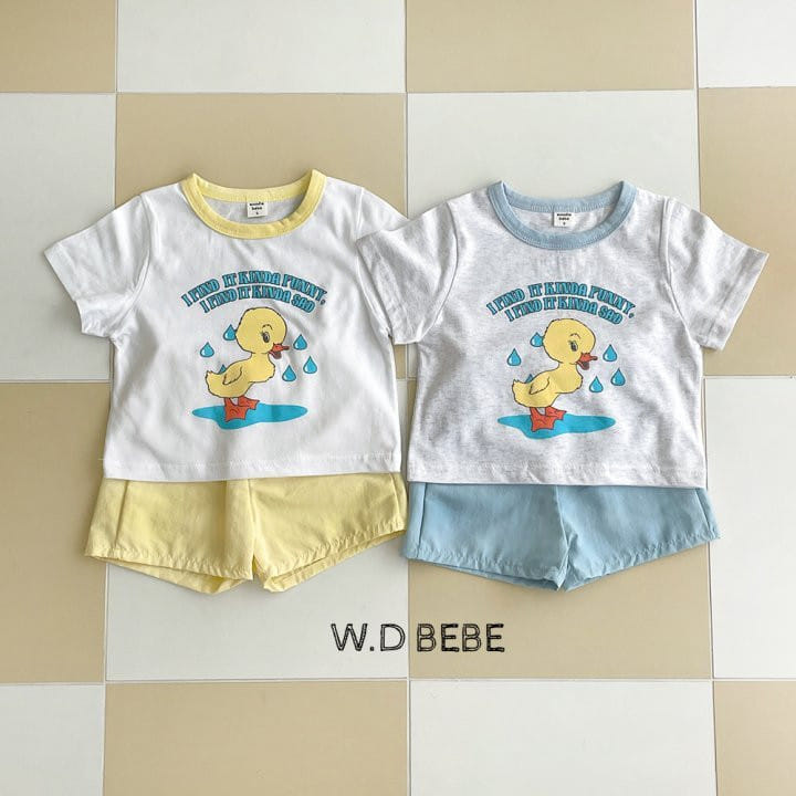 Woodie - Korean Baby Fashion - #babyboutique - Rain Duck Top Bottom Set - 2