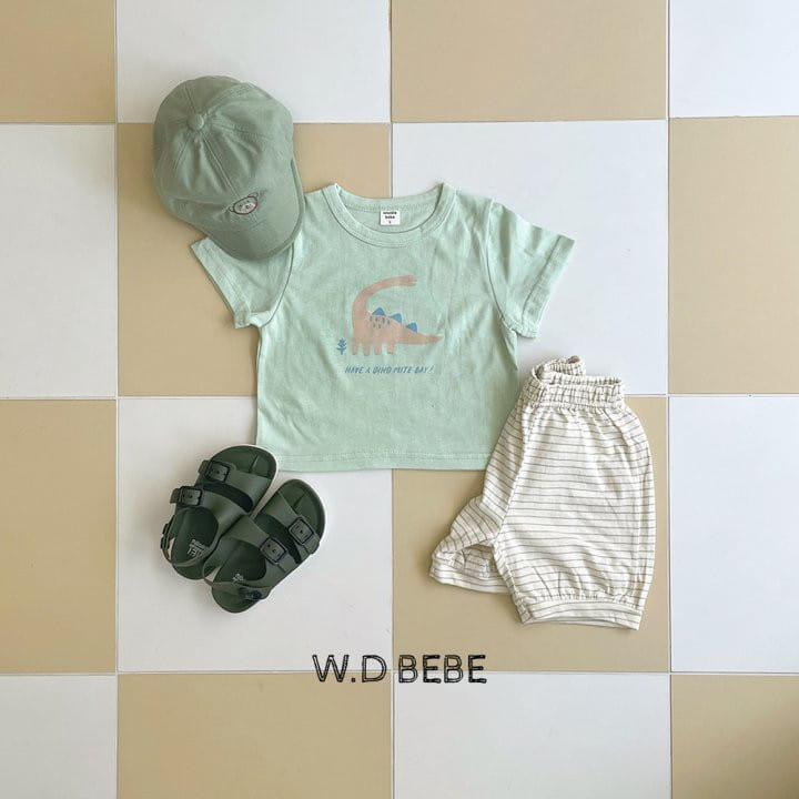 Woodie - Korean Baby Fashion - #babyboutique - Dino Top Bottom Set - 4
