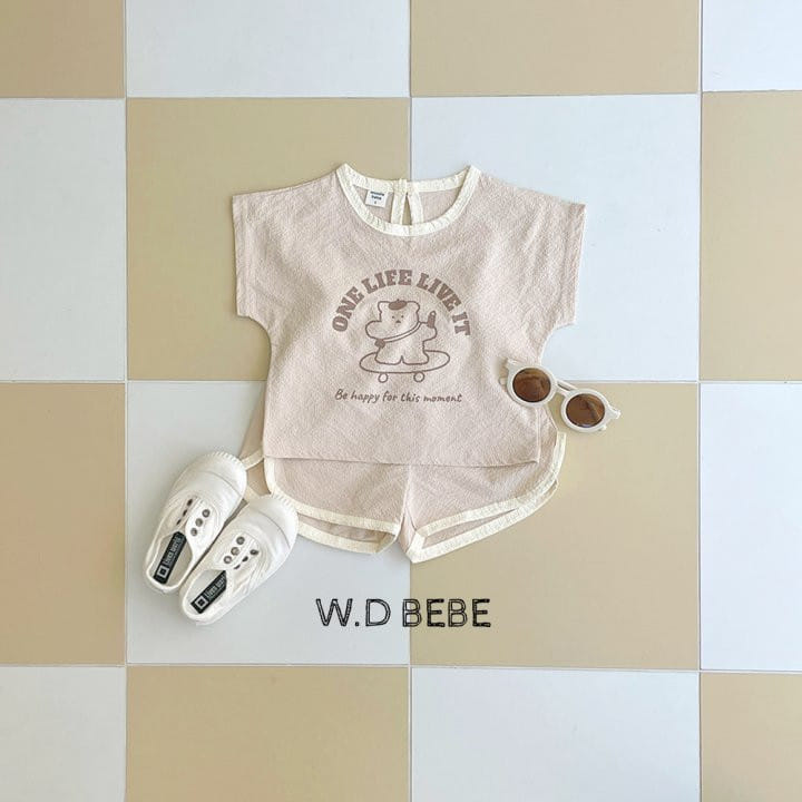 Woodie - Korean Baby Fashion - #babyclothing - Skater Top Bottom Set - 10