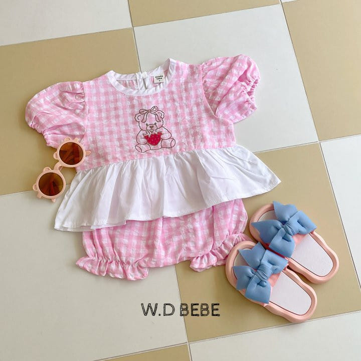Woodie - Korean Baby Fashion - #babyclothing - Berry Top Bottom Set - 7