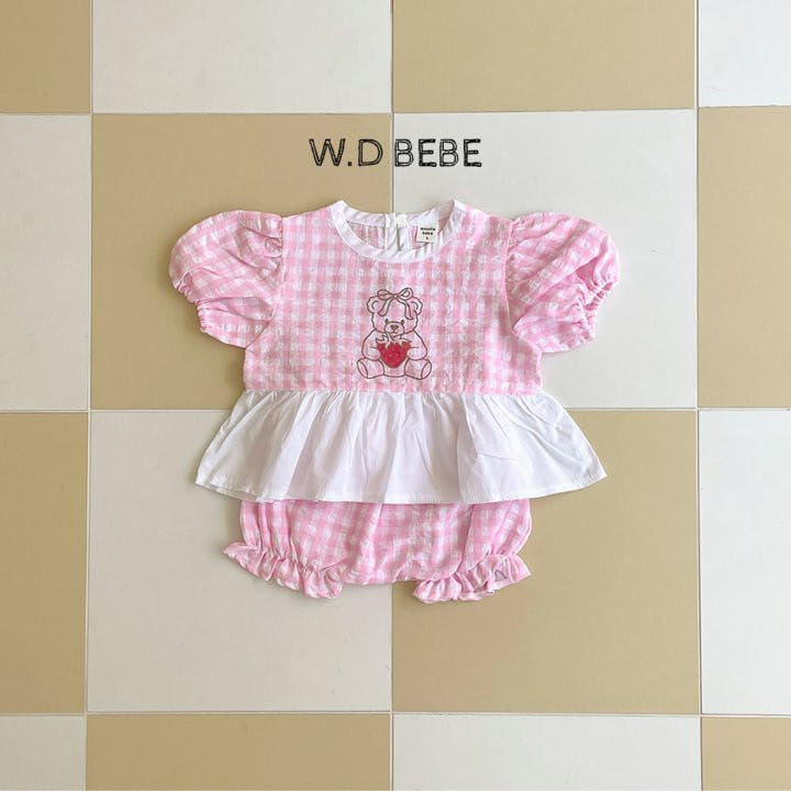 Woodie - Korean Baby Fashion - #babyfashion - Berry Top Bottom Set - 8