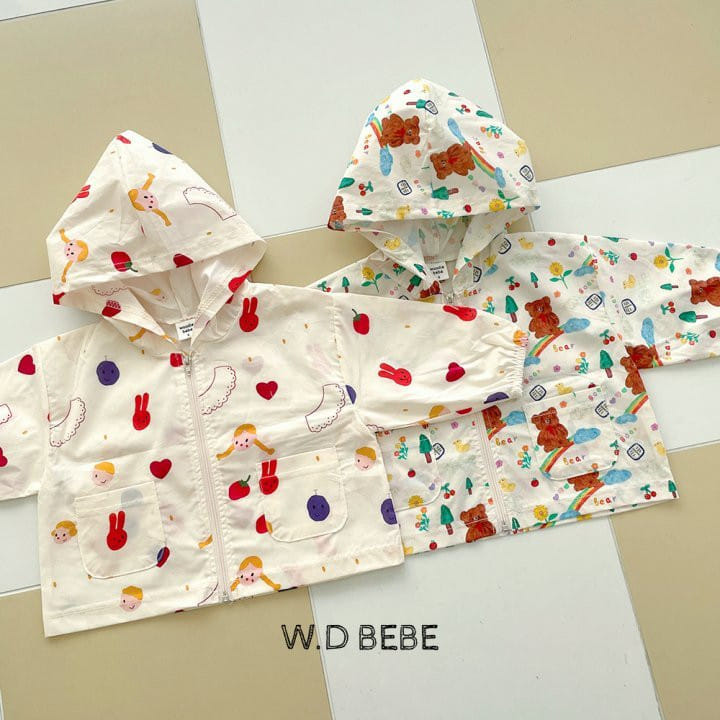 Woodie - Korean Baby Fashion - #babyclothing - Pattern Hoody Zip Up - 4