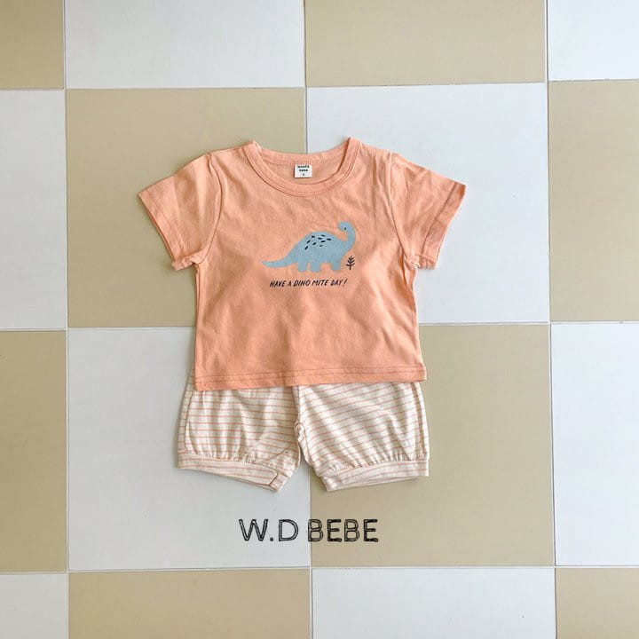Woodie - Korean Baby Fashion - #babyfever - Dino Top Bottom Set - 7