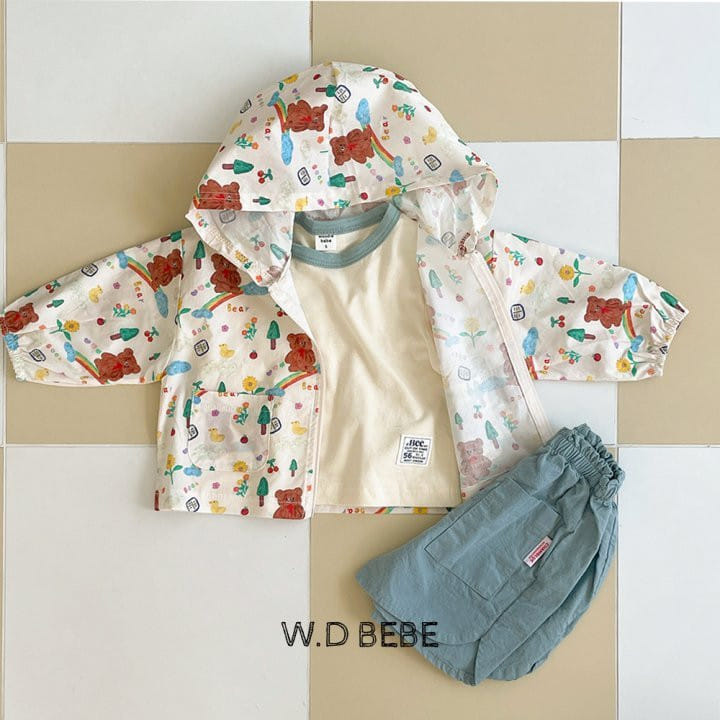 Woodie - Korean Baby Fashion - #babyfever - Pattern Hoody Zip Up - 5