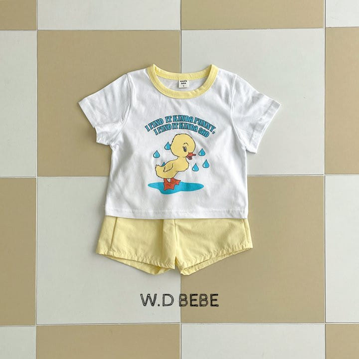 Woodie - Korean Baby Fashion - #babygirlfashion - Rain Duck Top Bottom Set - 7