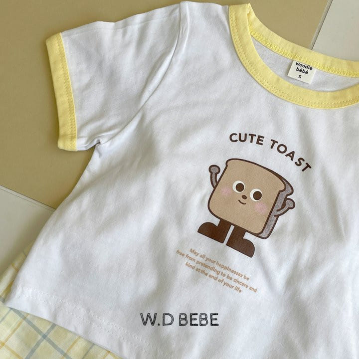 Woodie - Korean Baby Fashion - #babyfever - Bread Top Bottom Set - 4