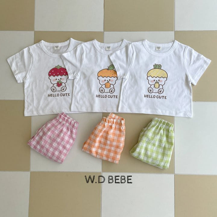 Woodie - Korean Baby Fashion - #babygirlfashion - Fruit Top Bottom Set - 4